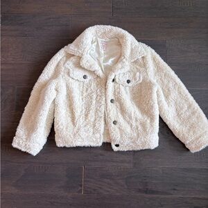 Victoria's Secret Ivory Faux Fur Jacket